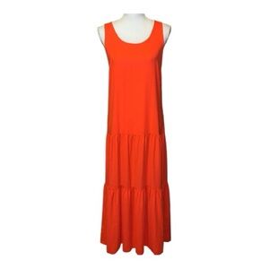 Elizabeth and James sleeveless maxi dress in orange